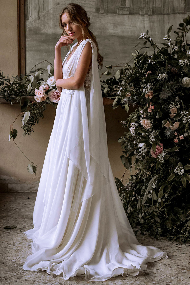 Bohemian Goddess Graceful Wedding Dress