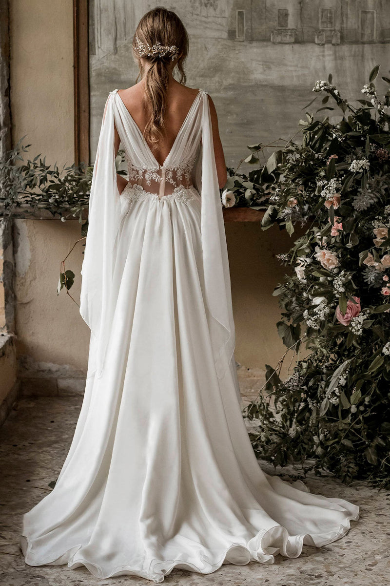 Bohemian Goddess Graceful Wedding Dress