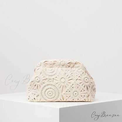 Bohemian Hollow Woven Beach Clutch wristlet-250126