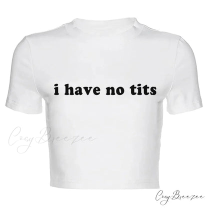 Bold Letter Stylish Print Tee white / S