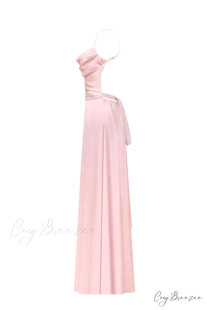 Boudoir Misty Rose Charming Silk Slip Dress XXL / Misty Rose