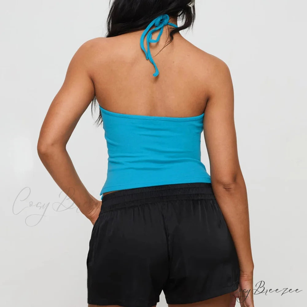 Bow Lace Trim Fairy Crop Top croptop-250223