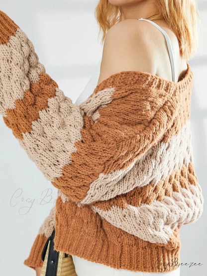 Bow Tie Front V-neck Cardigan cardigans-241228