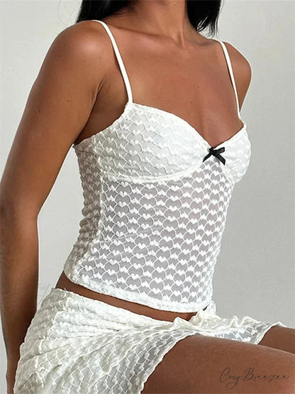 Bowknot Patchwork Sleeveless Backless Crop Top croptop-250126