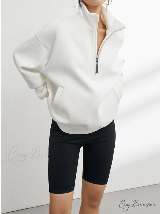 Break Free Graceful Scuba Sweatshirt White / XS
