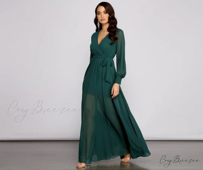 Bryn Chiffon Stylish A-Line Formal Dress