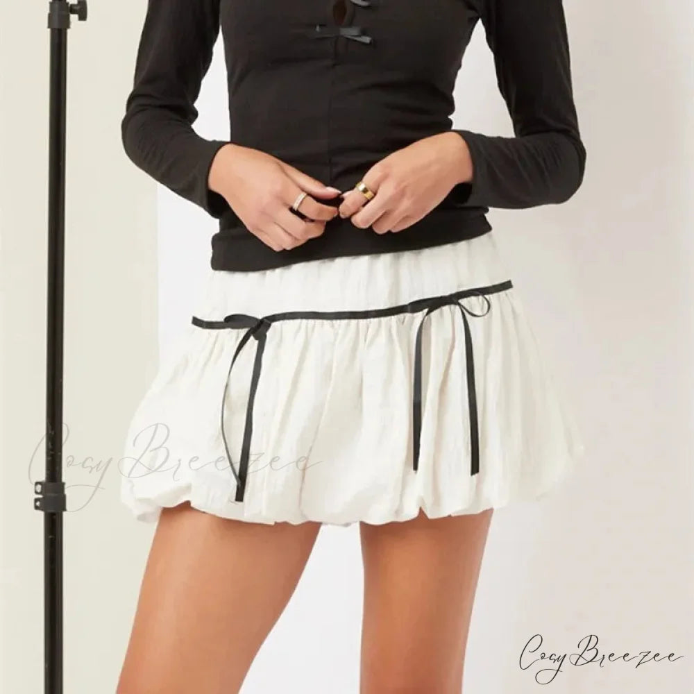 Bubble High Waist Balloon Skirt skirts-250223