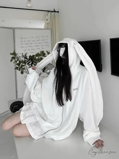 Bunny Girl Ears Hoodie hoodies-241228
