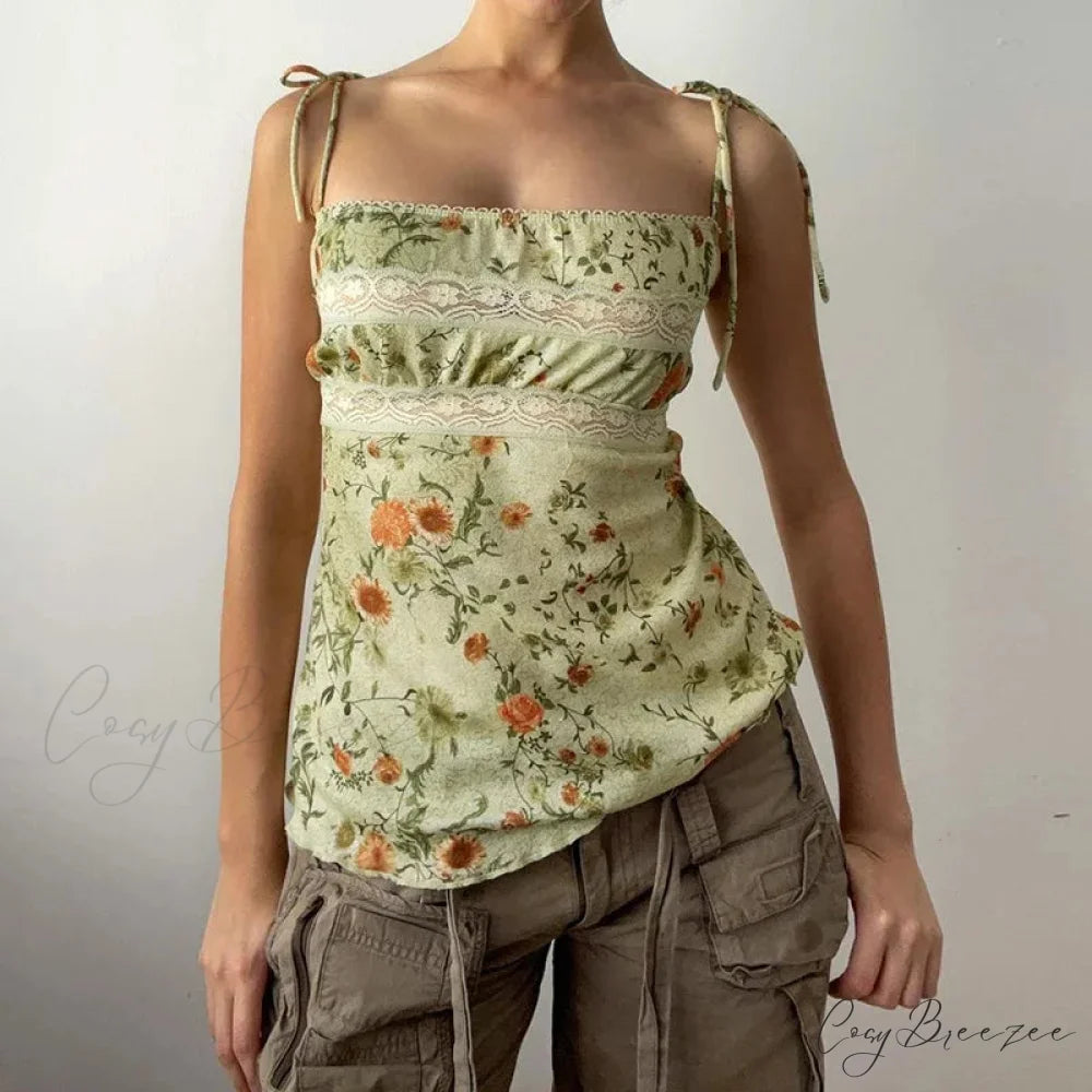 Butterfly Embroidery Mesh Splicing V Neck Slim Sheer Crop Top croptop-250126