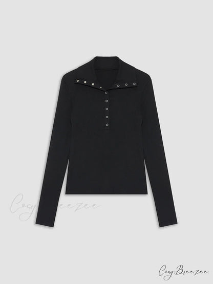 Button Up Graceful Collared Shirt