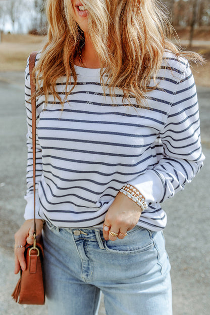 Arm Striped Long Top