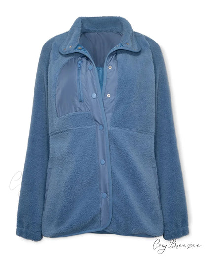 Cabin Fleece Jacket - Dusty Blue