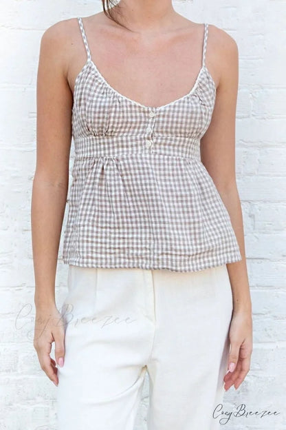 Cami Elegant Buttoned Top