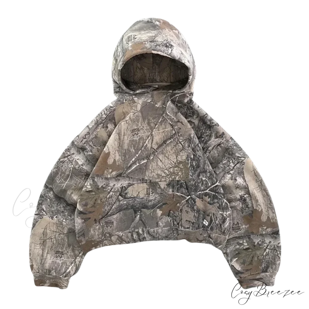 Camouflage Zip-Up Hoodie Camouflage 1 / M hoodies-241228