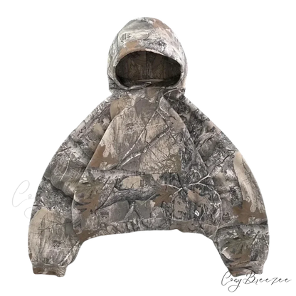 Camouflage Zip-Up Hoodie Camouflage 1 / M hoodies-241228