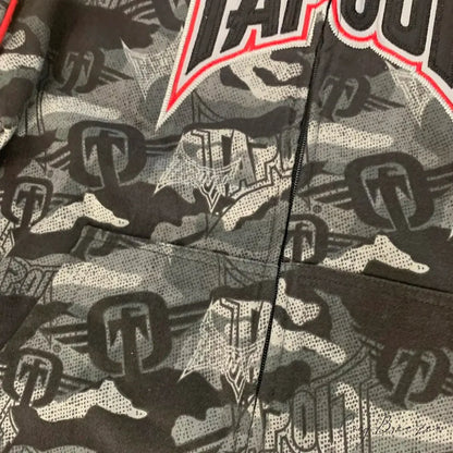 Camouflage Zipper Hoodie hoodies-241228