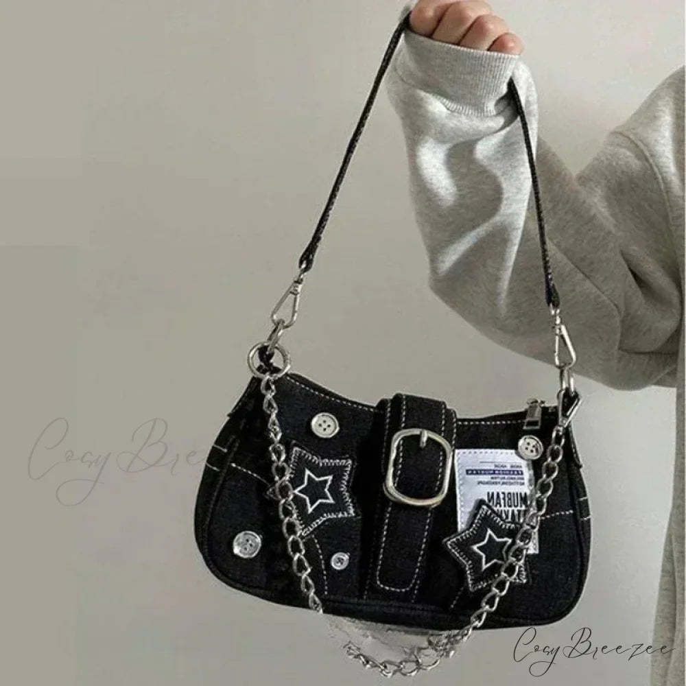 Canvas Y2K Stars Pattern Crossbody crossbody-250126