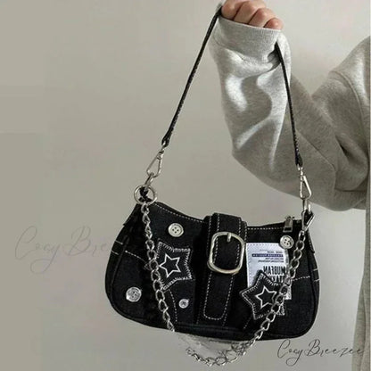 Canvas Y2K Stars Pattern Crossbody crossbody-250126