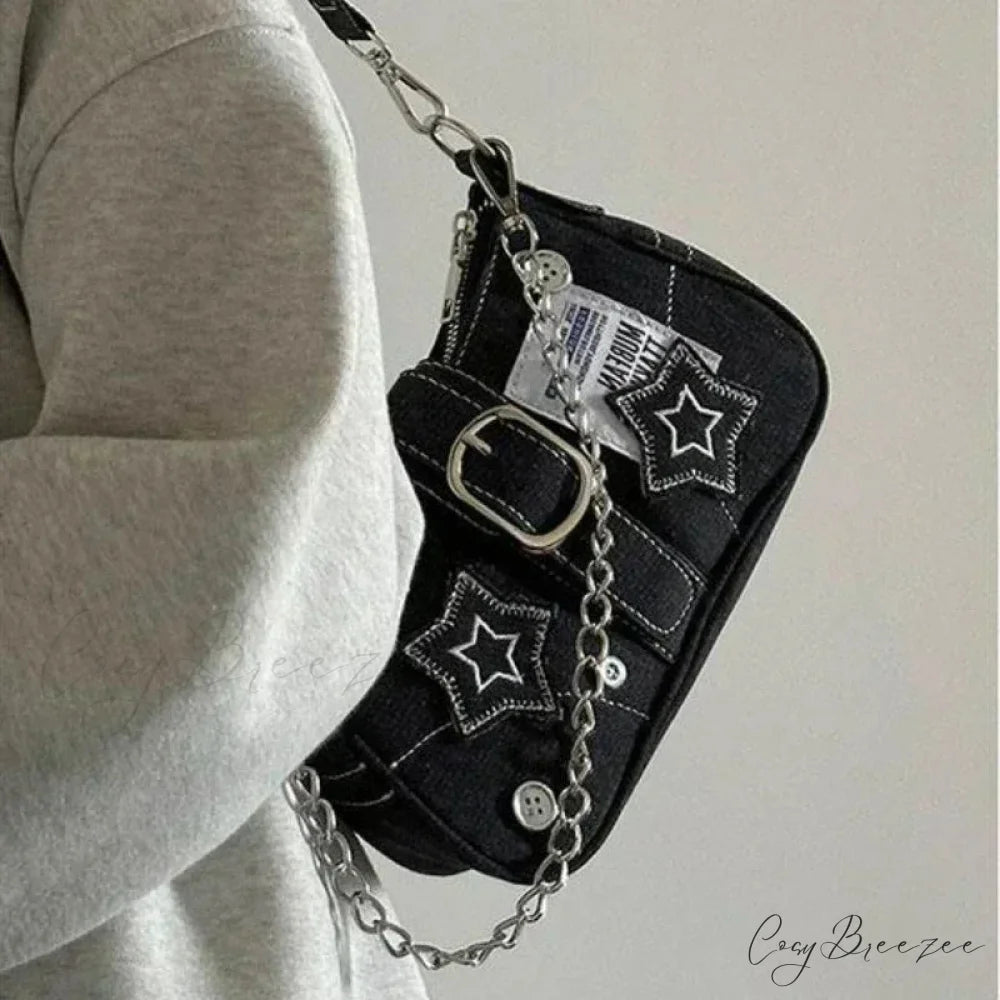 Canvas Y2K Stars Pattern Crossbody crossbody-250126