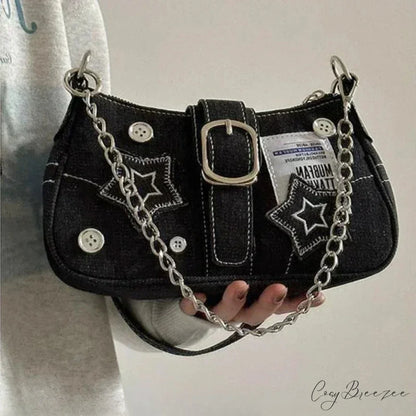 Canvas Y2K Stars Pattern Crossbody crossbody-250126