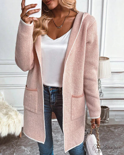Cardigan with Stylish Pockets Pink / S
