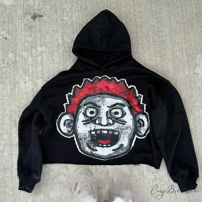 Cartoon Graphic Oversized Hoodie hoodies-241228