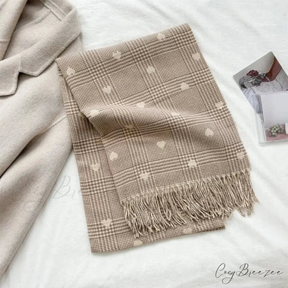 Cashmere Winter Plaid Pashmina Scarf scarf-241228