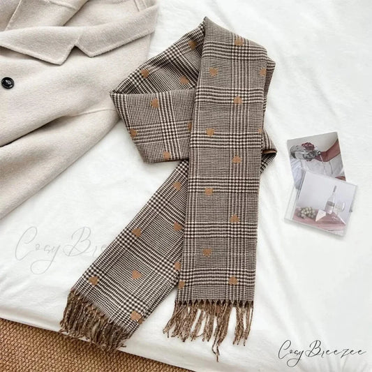 Cashmere Winter Plaid Pashmina Scarf scarf-241228