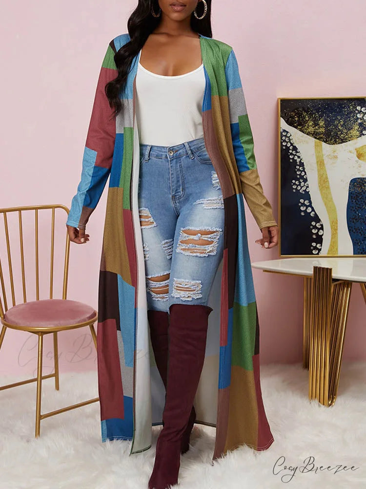 Casual Chains Graceful Irregular Denim Jacket