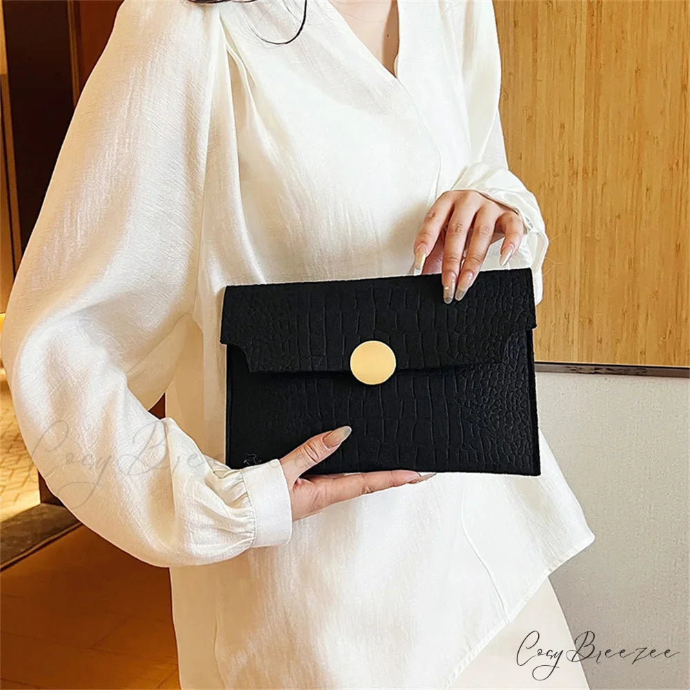 Casual Crocodile Pattern Business Clutch wristlet-250126