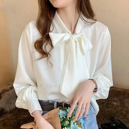 Casual Elegant Satin Chiffon Blue Crop Top blouse-250126