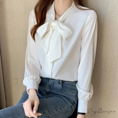 Casual Elegant Satin Chiffon Blue Crop Top blouse-250126
