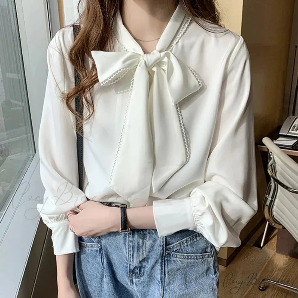 Casual Elegant Satin Chiffon Blue Crop Top blouse-250126