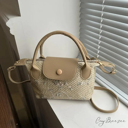 Casual Straw Crossbody Beach Handbag handbag-250126