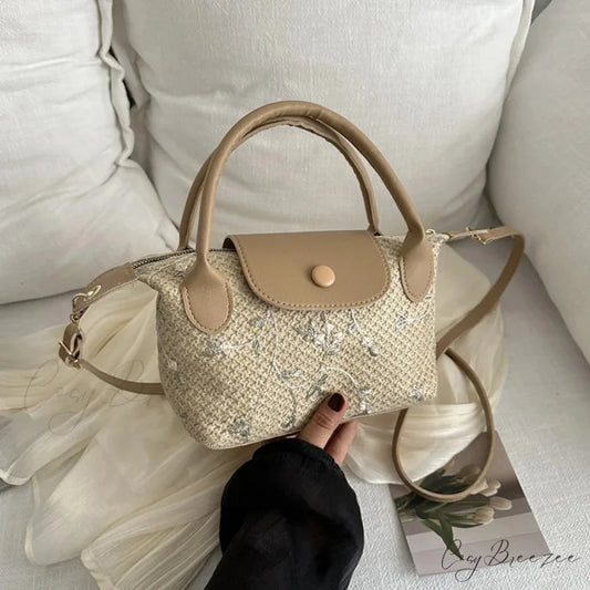 Casual Straw Crossbody Beach Handbag handbag-250126