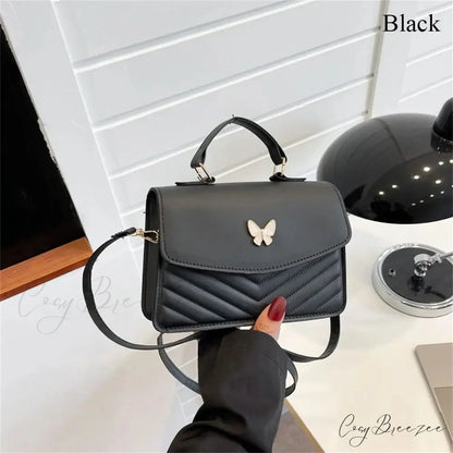 Casual Western Small Crossbody Handbag Black handbag-250126