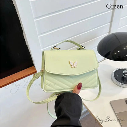 Casual Western Small Crossbody Handbag Green handbag-250126