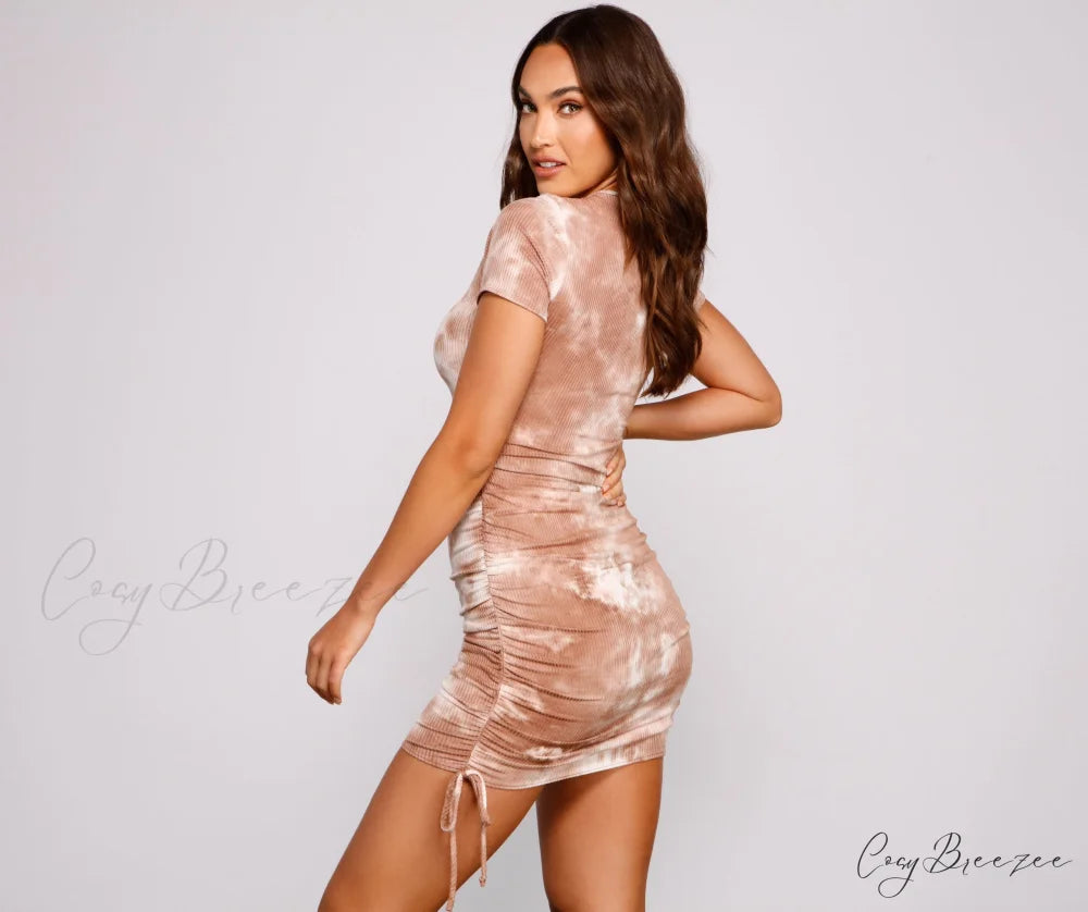 Casually Fab Stylish Tie-Dye Mini Dress