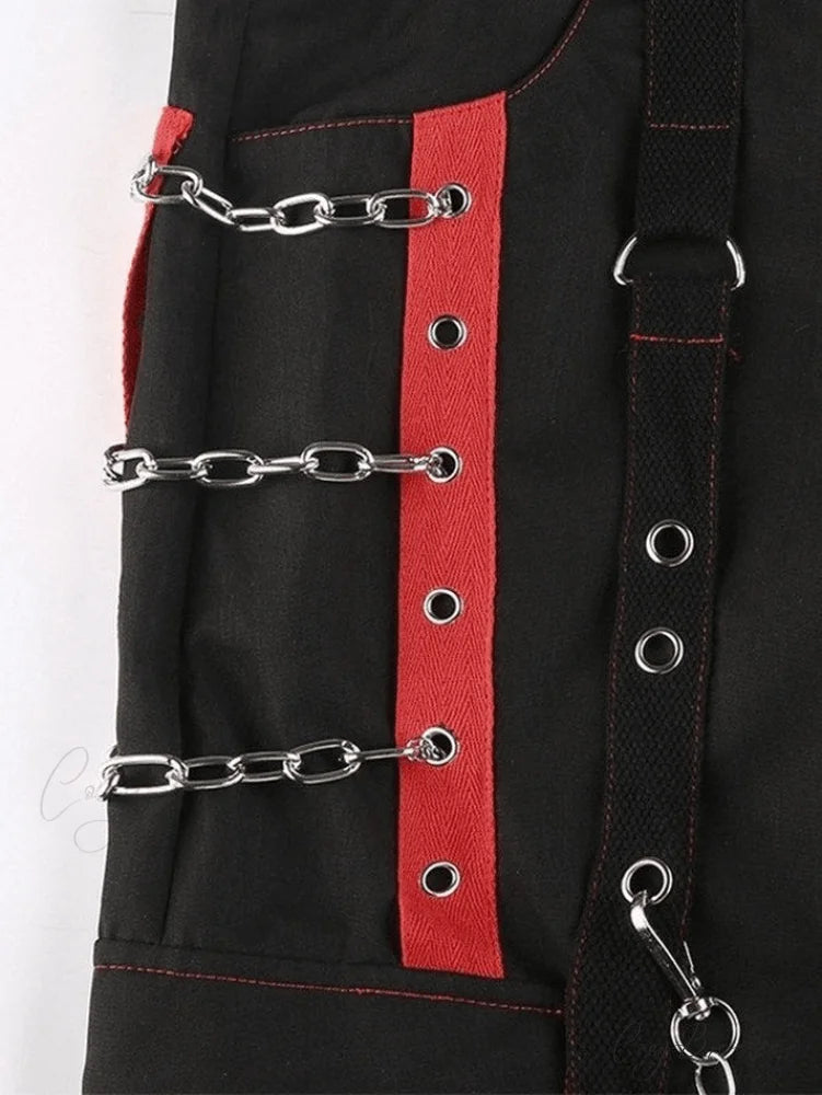 Chain Embellished Split Trendy Bodycon Maxi Dress