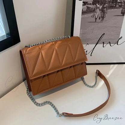 Chain Strap Embroidery Crossbody Bag crossbody-250126