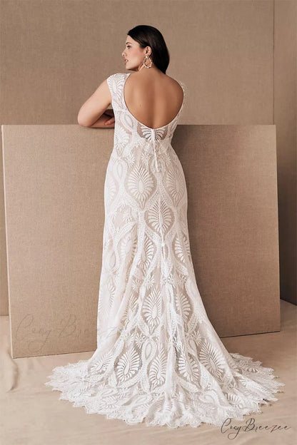 Cherished Love Lace Trendy Mermaid Wedding Dress