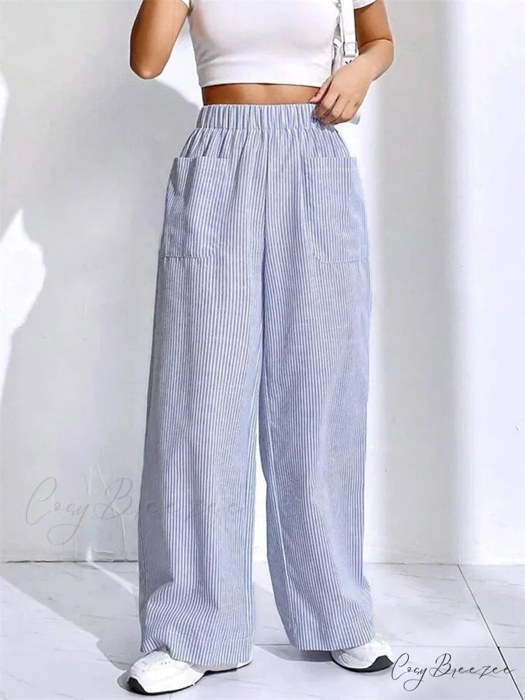 Chic Mesh Sheer Elevated-Waist Floral Flared Pant DARKBLUE2 / S pant-250223