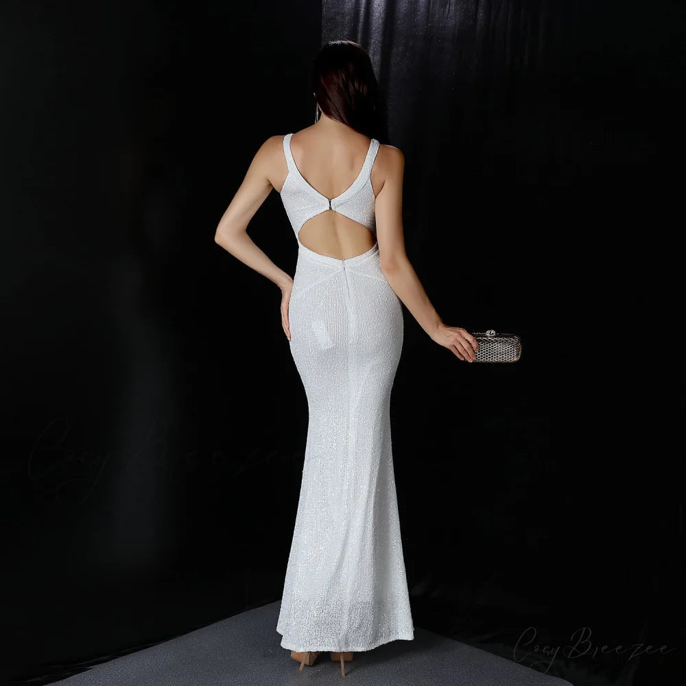 Chloe Formal Collar Charming Slim-Fit Mermaid Dress