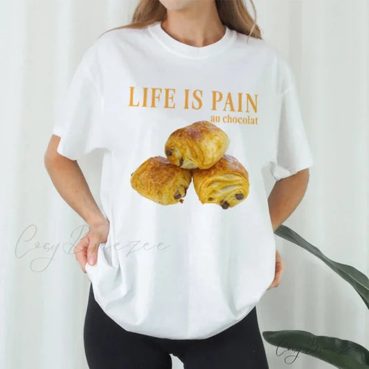Chocolate Pastry Fun Food Tee WHITE / S t-shirt-250223