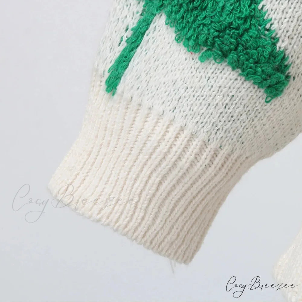 Christmas Vintage Korean Cozy Loose Fashionable Round Neck Comfortable Sweater