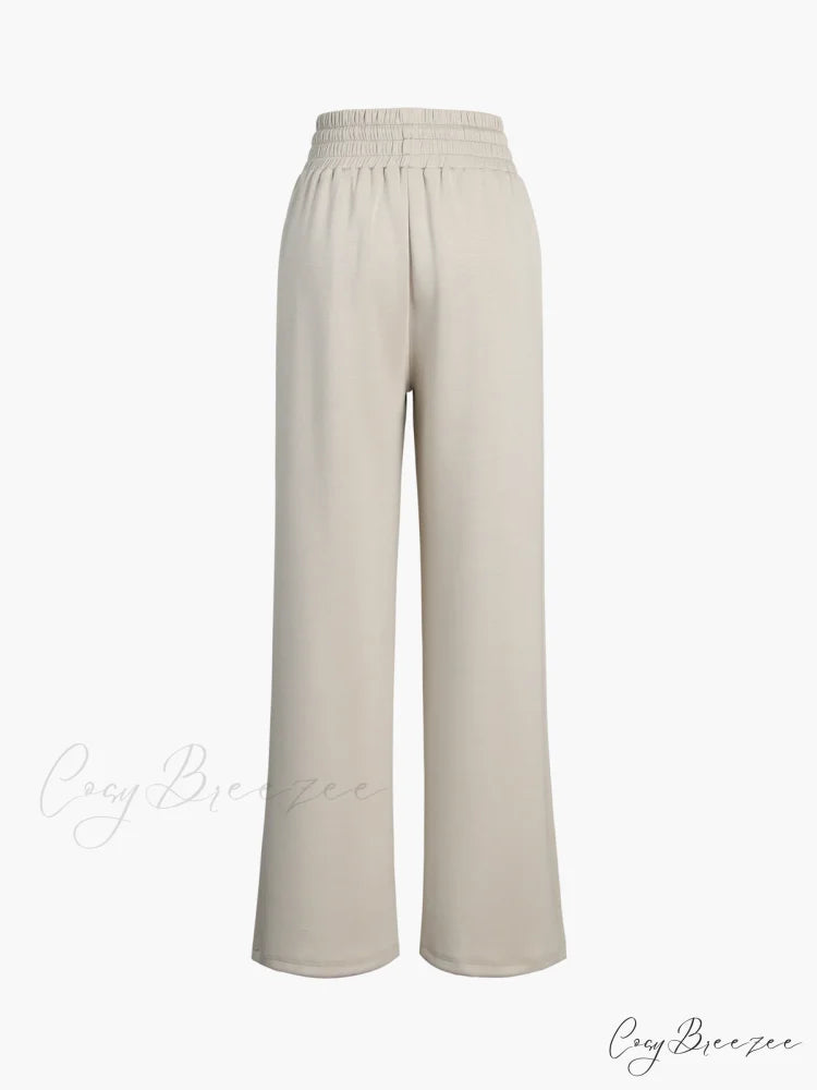 City Walk Graceful Wide Leg Sweatpants