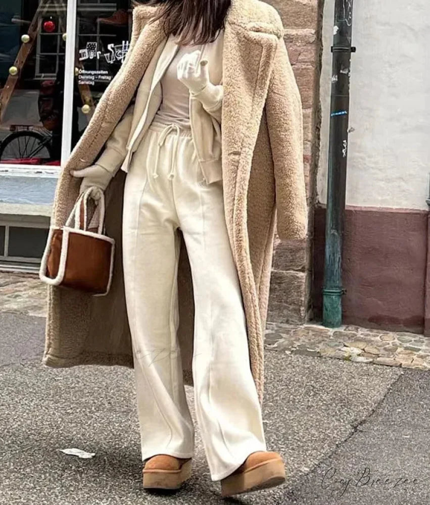 Classic Wool Mix Double-Breasted Coat khaki / XS overcoats-241228
