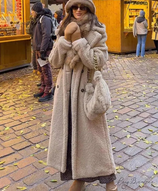 Classic Wool Mix Double-Breasted Coat overcoats-241228