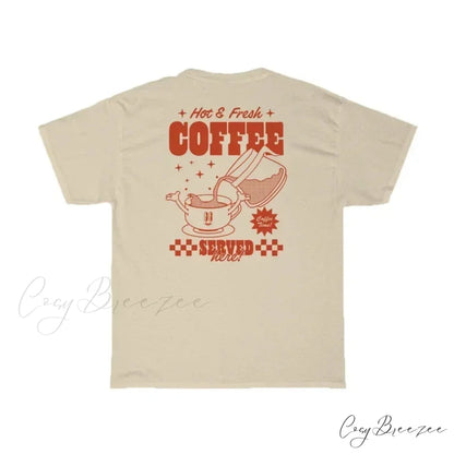 Coffee Lover Shirt Charming Unisex Loose Graphic Tees
