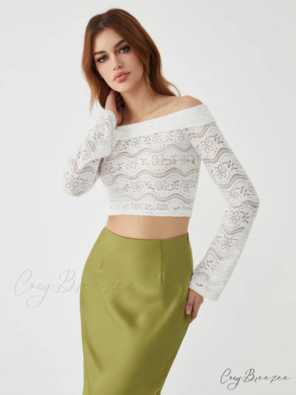 Cold Shoulder Graceful Knitted Blouse